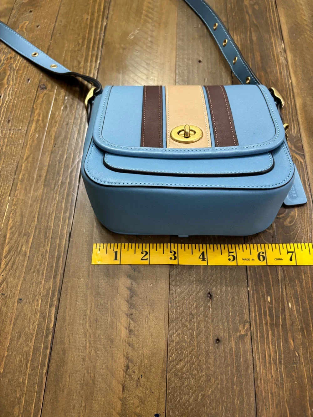 Coach Rambler Crossbody 16 in Pacific Blue